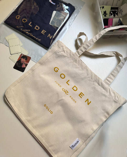 Golden Tote Bag